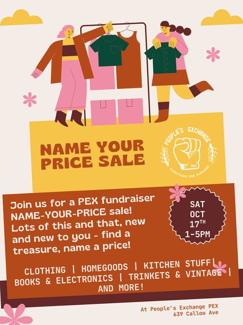 Name Your Price Sale! PEX Fundraiser
