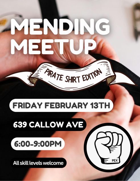 Mending Meetup - Pirate Shirt Edition