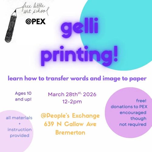 Free Little Art School: Gelli Printing