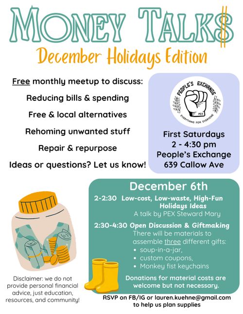 Money Talks, December Holiday Edition