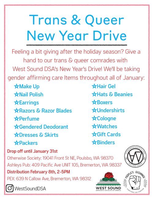 Trans/Queer New Year Drive